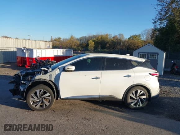 ✅ 2018 Nissan Murano SV • VIN: 5N1AZ2MH6JN108001 • Lot: 43625163. Listed on IAAI with Not provided. Free auction sales archive from the USA and detailed vehicle history report at DreamBid. Image 14.