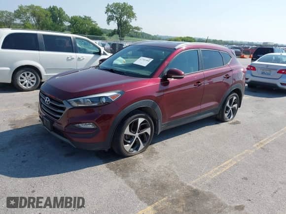 2016 Hyundai Tucson Sport with VIN KM8J3CA24GU084397, listed as a IAAI auction lot 42701460 with 105,474 mi miles and . Bid and sale history available at DreamBid. Image 17.
