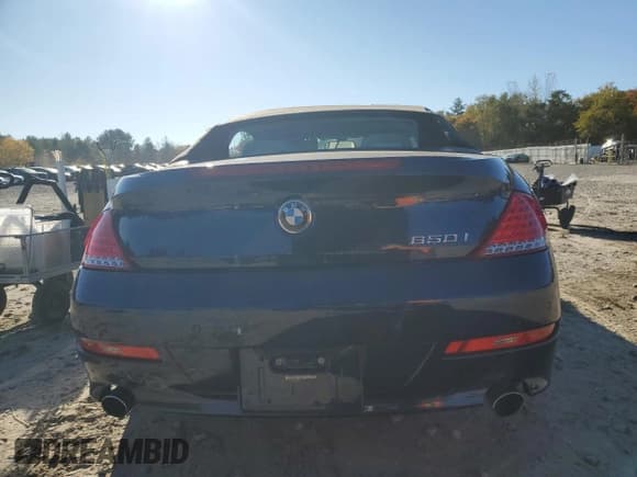 ✅ 2008 BMW 6 Series 650i • VIN: WBAEB53598CX61220 • Lot: 86889145. Listed on Copart with 126,993 mi. Free auction sales archive from the USA and detailed vehicle history report at DreamBid. Image 6.