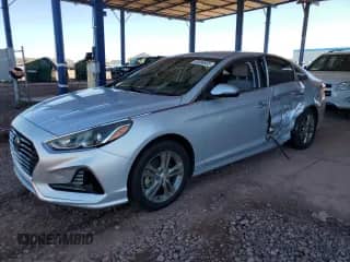 2018 Hyundai Sonata SEL with VIN 5NPE34AF7JH671774, listed as a Copart auction lot 85586925 with 49,337 mi miles and Salvage title. Bid and sale history available at DreamBid. Image 1.