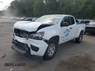 2020 Chevrolet Colorado 2WD Work Truck with VIN 1GCHSBEA4L1216653, listed as a Copart auction lot 80511535 with 103,195 mi miles and Salvage title. Bid and sale history available at DreamBid. Image 1.