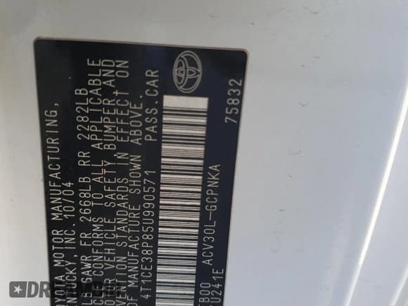 ✅ 2005 Toyota Solara SE • VIN: 4T1CE38P85U990571 • Лот: 90592515. Опубликован ранее на Copart с пробегом 154 733 миль. Бесплатный доступ к архиву аукционных продаж из США и подробный отчёт об истории автомобиля на DreamBid. Изображение 12.