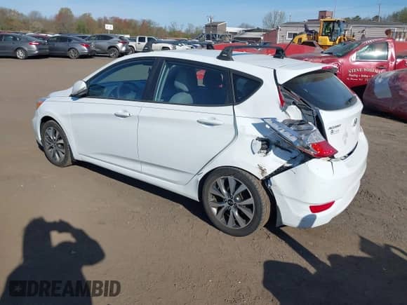2017 Hyundai Accent Sport with VIN KMHCU5AE4HU336243, listed as a IAAI auction lot 42071434 with 89,345 mi miles and . Bid and sale history available at DreamBid. Image 3.