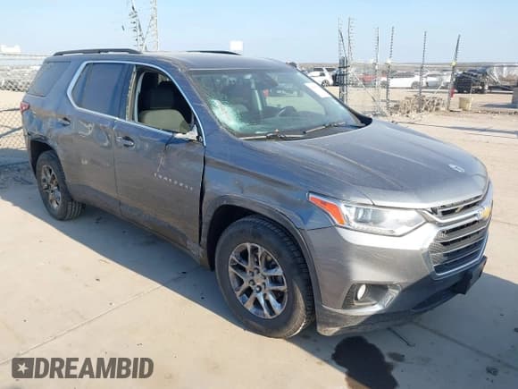 ✅ 2020 Chevrolet Traverse LT Cloth • VIN: 1GNEVMKW3LJ192276 • Lot: 41537557. Listed on IAAI with 114,740 mi. Free auction sales archive from the USA and detailed vehicle history report at DreamBid. Image 1.