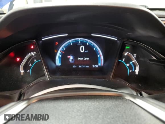 ✅ 2020 Honda Civic EX • VIN: SHHFK7H64LU203354 • Lot: 89836005. Listed on Copart with 61,351 mi. Free auction sales archive from the USA and detailed vehicle history report at DreamBid. Image 9.