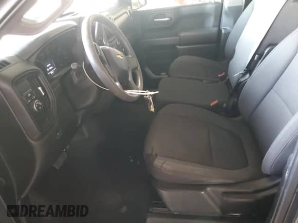 2021 Chevrolet Silverado 1500 Custom with VIN 1GCPWBEK0MZ426677, listed as a Copart auction lot 83792565 with 156,968 mi miles and Salvage title. Bid and sale history available at DreamBid. Image 7.