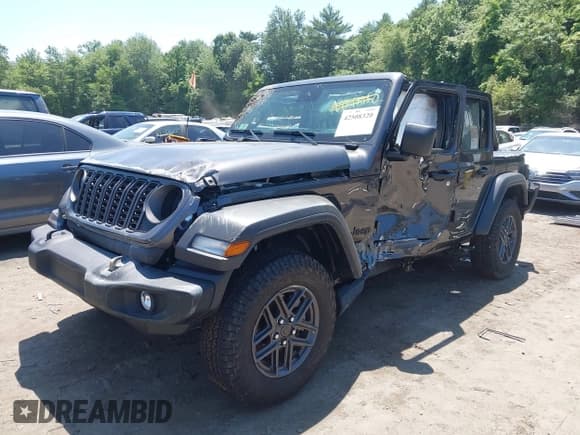 ✅ 2024 Jeep Wrangler Sport S • VIN: 1C4PJXDNXRW360994 • Лот: 42508320. Опубликован ранее на IAAI с пробегом 11 087 миль. Бесплатный доступ к архиву аукционных продаж из США и подробный отчёт об истории автомобиля на DreamBid. Изображение 2.