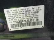 ✅ 2003 Honda Accord EX • VIN: 1HGCM566X3A103159 • Lot: 43860135. Listed on IAAI with 259,269 mi. Free auction sales archive from the USA and detailed vehicle history report at DreamBid. Image 9.