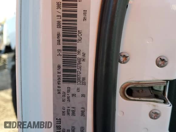 2018 Ram 1500 Tradesman z VIN 1C6RR7FG7JS278482, wystawiony jako Copart lot #85917265 z przebiegiem 195 532 mil mil oraz Szkoda całkowita • Salvage title. Historia ofert i sprzedaży dostępna na DreamBid. Obrazek 13.