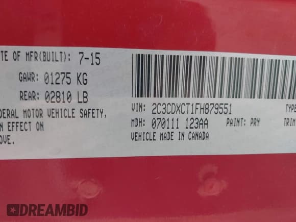 ✅ 2015 Dodge Charger Road/Track • VIN: 2C3CDXCT1FH879551 • Лот: 42503510. Опубликован ранее на IAAI с пробегом 89 305 миль. Бесплатный доступ к архиву аукционных продаж из США и подробный отчёт об истории автомобиля на DreamBid. Изображение 9.