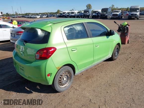 ✅ 2014 Mitsubishi Mirage DE • VIN: ML32A3HJ4EH022843 • Lot: 43416215. Listed on IAAI with 154,326 mi. Free auction sales archive from the USA and detailed vehicle history report at DreamBid. Image 4.
