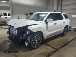 ✅ 2025 Hyundai Palisade Calligraphy • VIN: KM8R7DGE0SU951463 • Лот: 82120605. Опубликован ранее на Copart с пробегом 1 313 миль. Бесплатный доступ к архиву аукционных продаж из США и подробный отчёт об истории автомобиля на DreamBid. Изображение 1.