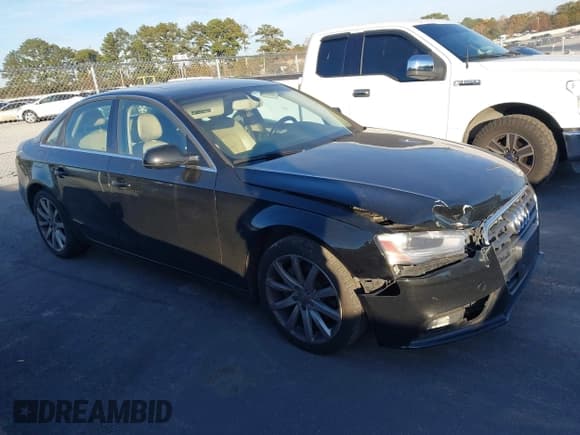 ✅ 2013 Audi A4 Premium Plus • VIN: WAUFFAFL6DN039486 • Lot: 43677403. Listed on IAAI with 208,032 mi. Free auction sales archive from the USA and detailed vehicle history report at DreamBid. Image 1.