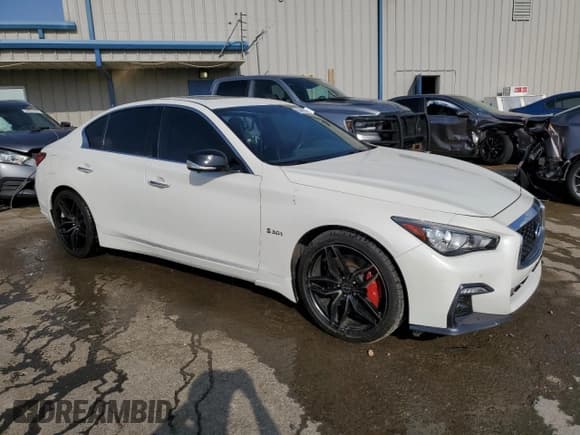 ✅ 2020 Infiniti Q50 Red Sport 400 • VIN: JN1FV7AP4LM630040 • Lot: 53489304. Listed on Copart with 38,338 mi. Free auction sales archive from the USA and detailed vehicle history report at DreamBid. Image 4.