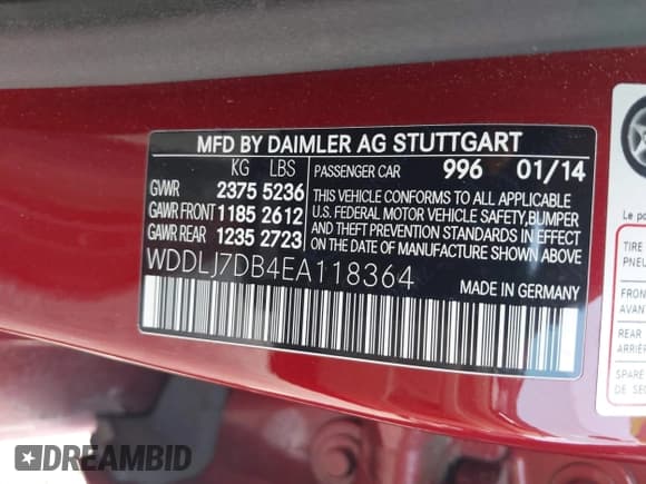 ✅ 2014 Mercedes-Benz CLS 550 • VIN: WDDLJ7DB4EA118364 • Lot: 42670778. Wystawiony na IAAI z przebiegiem 68 944 mil. Bezpłatny archiwum sprzedaży aukcyjnych z USA i szczegółowy raport historii pojazdu na DreamBid. Zdjęcie 9.