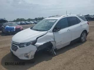2018 Chevrolet Equinox Premier с VIN 2GNAXVEV1J6115823, выставлен на аукционе Copart как лот 69094645 с пробегом 106 508 миль миль и Списание • Salvage title. История ставок и продаж доступна на DreamBid. Изображение 1.