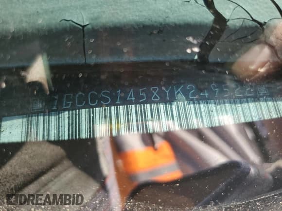 ✅ 2000 Chevrolet S-10 LS • VIN: 1GCCS1458YK249522 • Lot: 91729295. Wystawiony na Copart z przebiegiem 207 871 mil. Bezpłatny archiwum sprzedaży aukcyjnych z USA i szczegółowy raport historii pojazdu na DreamBid. Zdjęcie 12.