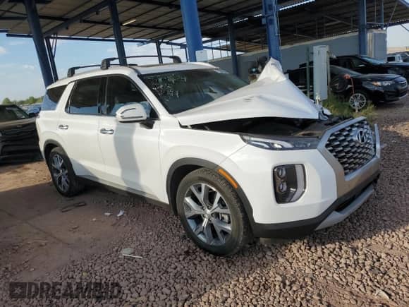 2021 Hyundai Palisade SEL with VIN KM8R4DHE1MU205193, listed as a Copart auction lot 73539524 with 72,118 mi miles and Salvage title. Bid and sale history available at DreamBid. Image 4.