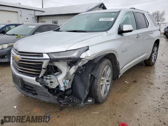 2022 Chevrolet Traverse High Country с VIN 1GNEVNKW8NJ103004, выставлен на аукционе Copart как лот 47998885 с пробегом 22 132 миль миль и Списание • Salvage title. История ставок и продаж доступна на DreamBid. Изображение 1.