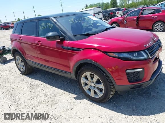 ✅ 2018 Land Rover Range Rover Evoque SE • VIN: SALVP2RXXJH298016 • Lot: 42227901. Listed on IAAI with 73,681 mi. Free auction sales archive from the USA and detailed vehicle history report at DreamBid. Image 1.