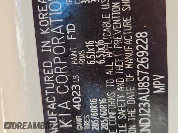 ✅ 2025 Kia Soul LX • VIN: KNDJ23AU8S7269228 • Lot: 69691085. Listed on Copart with 5,447 mi. Free auction sales archive from the USA and detailed vehicle history report at DreamBid. Image 13.