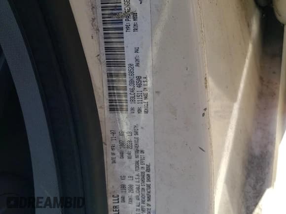 ✅ 2008 Dodge Avenger SE • VIN: 1B3LC46J38N168520 • Лот: 57550694. Опубликован ранее на Copart с пробегом 218 708 миль. Бесплатный доступ к архиву аукционных продаж из США и подробный отчёт об истории автомобиля на DreamBid. Изображение 12.