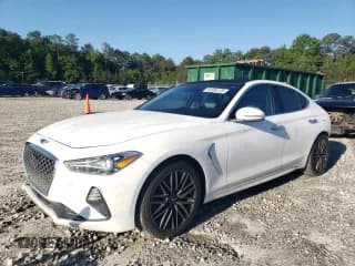 ✅ 2019 Genesis G70 Advanced • VIN: KMTG34LA2KU030129 • Lot: 55584135. Listed on Copart with 123,718 mi. Free auction sales archive from the USA and detailed vehicle history report at DreamBid. Image 1.