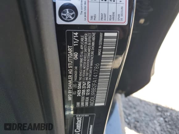 ✅ 2015 Mercedes-Benz CLS 550 • VIN: WDDLJ9BB2FA141786 • Лот: 82401915. Опубликован ранее на Copart с пробегом 119 617 миль. Бесплатный доступ к архиву аукционных продаж из США и подробный отчёт об истории автомобиля на DreamBid. Изображение 12.