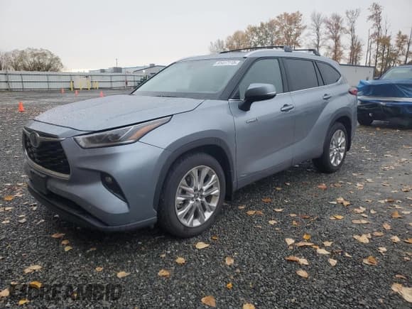 ✅ 2021 Toyota Highlander Hybrid Limited • VIN: 5TDXBRCH4MS031544 • Лот: 91417115. Опубликован ранее на Copart с пробегом 42 561 миль. Бесплатный доступ к архиву аукционных продаж из США и подробный отчёт об истории автомобиля на DreamBid. Изображение 1.