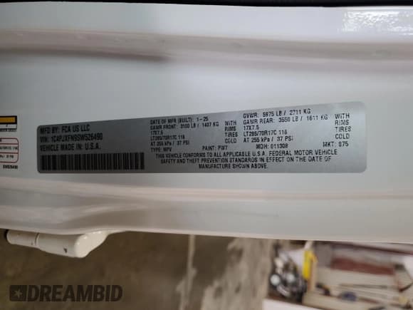 ✅ 2025 Jeep Wrangler Rubicon • VIN: 1C4PJXFN9SW526490 • Лот: 68450645. Опубликован ранее на Copart с пробегом 15 296 миль. Бесплатный доступ к архиву аукционных продаж из США и подробный отчёт об истории автомобиля на DreamBid. Изображение 13.