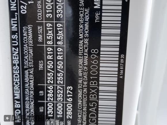 ✅ 2018 Mercedes-Benz GLE 350 • VIN: 4JGDA5JBXJB100698 • Lot: 89849945. Listed on Copart with 23,893 mi. Free auction sales archive from the USA and detailed vehicle history report at DreamBid. Image 14.