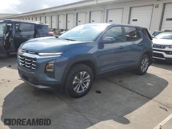 2025 Chevrolet Equinox AWD LT с VIN 3GNAXPEGXSL264970, выставлен на аукционе Copart как лот 60231205 с пробегом 67 миль миль и Списание • Salvage title. История ставок и продаж доступна на DreamBid. Изображение 1.