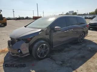 ✅ 2024 Honda Odyssey Elite • VIN: 5FNRL6H97RB015596 • Lot: 81935095. Listed on Copart with 46,377 mi. Free auction sales archive from the USA and detailed vehicle history report at DreamBid. Image 1.