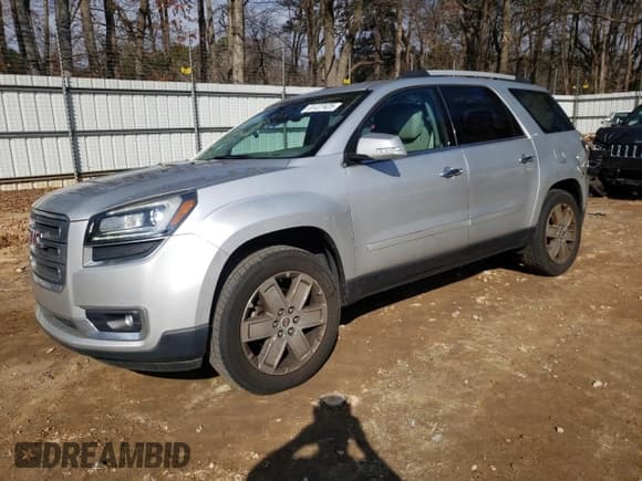 ✅ 2017 GMC Acadia Limited • VIN: 1GKKRSKD7HJ188472 • Lot: 44127425. Listed on Copart with 109,884 mi. Free auction sales archive from the USA and detailed vehicle history report at DreamBid. Image 1.
