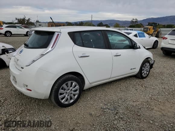 ✅ 2013 Nissan LEAF SL • VIN: 1N4AZ0CP5DC424304 • Lot: 92531355. Listed on Copart with 91,843 mi. Free auction sales archive from the USA and detailed vehicle history report at DreamBid. Image 3.