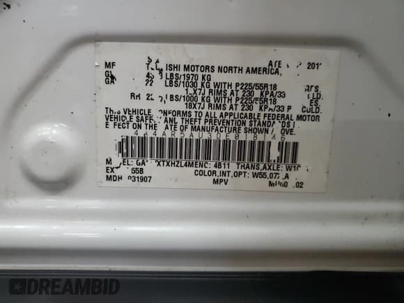 ✅ 2013 Mitsubishi Outlander LE • VIN: 4A4AR5AU3DE018146 • Лот: 84892635. Опубликован ранее на Copart с пробегом 218 178 миль. Бесплатный доступ к архиву аукционных продаж из США и подробный отчёт об истории автомобиля на DreamBid. Изображение 14.