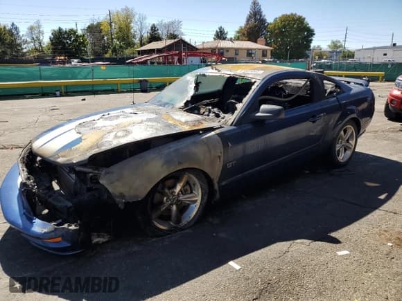 ✅ 2007 Ford Mustang GT Deluxe • VIN: 1ZVFT82H375225090 • Lot: 81851045. Listed on Copart with Not provided. Free auction sales archive from the USA and detailed vehicle history report at DreamBid. Image 1.