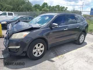 2014 Chevrolet Traverse LT with VIN 1GNKRGKDXEJ155171, listed as a IAAI auction lot 42988072 with Not provided miles and . Bid and sale history available at DreamBid. Image 2.