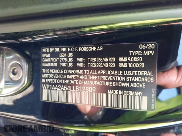 ✅ 2020 Porsche Macan • VIN: WP1AA2A54LLB12809 • Lot: 42189574. Wystawiony na IAAI z przebiegiem 27 585 mil. Bezpłatny archiwum sprzedaży aukcyjnych z USA i szczegółowy raport historii pojazdu na DreamBid. Zdjęcie 9.