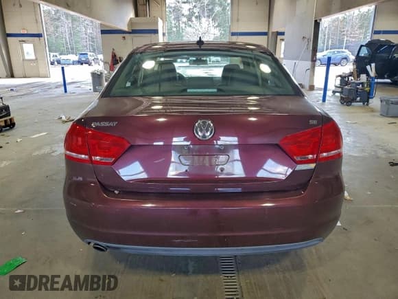 ✅ 2013 Volkswagen Passat SE • VIN: 1VWBP7A36DC036265 • Lot: 94630995. Listed on Copart with 194,344 mi. Free auction sales archive from the USA and detailed vehicle history report at DreamBid. Image 6.