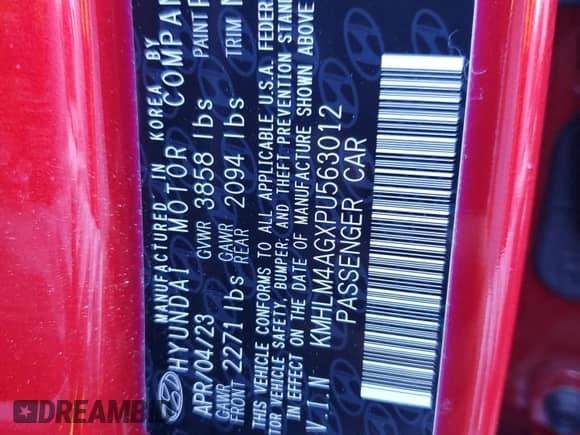 ✅ 2023 Hyundai Elantra SEL • VIN: KMHLM4AGXPU563012 • Lot: 87028985. Wystawiony na Copart z przebiegiem 15 860 mil mil. Skorzystaj z bezpłatnego archiwum sprzedaży aukcyjnych z USA i zobacz szczegółowy raport historii pojazdu na DreamBid. Zdjęcie 12.