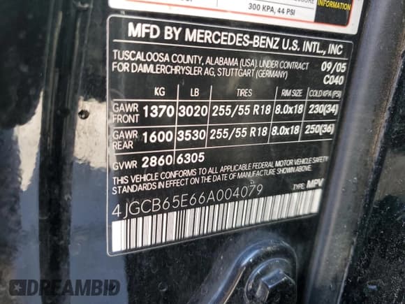 ✅ 2006 Mercedes-Benz R 3.5L • VIN: 4JGCB65E66A004079 • Лот: 71790604. Опубликован ранее на Copart с пробегом 207 221 миль. Бесплатный доступ к архиву аукционных продаж из США и подробный отчёт об истории автомобиля на DreamBid. Изображение 13.