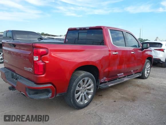 2019 Chevrolet Silverado 1500 High Country with VIN 3GCUYHED4KG141754, listed as a IAAI auction lot 42292251 with 114,161 mi miles and . Bid and sale history available at DreamBid. Image 4.