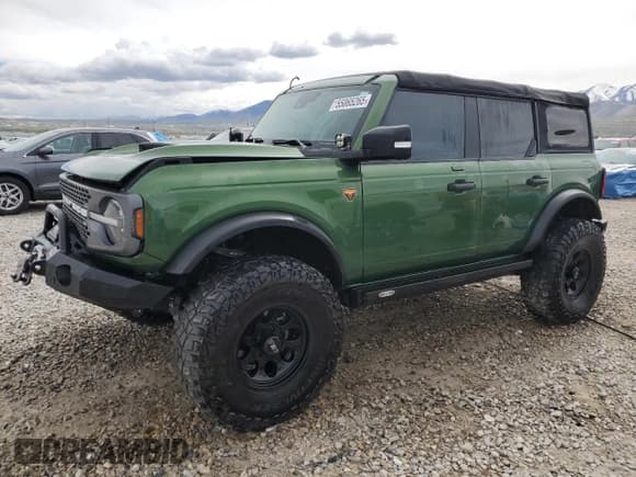 ✅ 2022 Ford Bronco • VIN: 1FMEE5DHXNLB66340 • Lot: 55065265. Listed on Copart with 18,538 mi. Free auction sales archive from the USA and detailed vehicle history report at DreamBid. Image 1.
