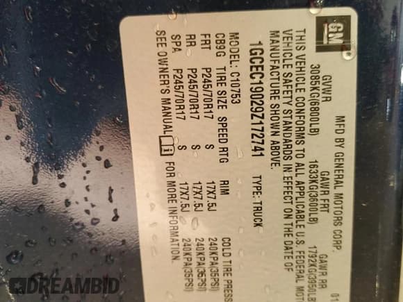 ✅ 2009 Chevrolet Silverado 1500 Work Truck • VIN: 1GCEC19029Z172741 • Lot: 60071215. Wystawiony na Copart z przebiegiem 158 732 mil. Bezpłatny archiwum sprzedaży aukcyjnych z USA i szczegółowy raport historii pojazdu na DreamBid. Zdjęcie 12.