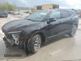 2024 Chevrolet Blazer RS z VIN 3GNKBERS7RS210452, wystawiony jako Copart lot #54875135 z przebiegiem 19 464 mil mil oraz Szkoda całkowita • Salvage title. Historia ofert i sprzedaży dostępna na DreamBid. Obrazek 1.