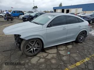 ✅ 2024 Mercedes-Benz GLE 53 AMG • VIN: 4JGFD6BB1RB115851 • Lot: 82179335. Listed on Copart with 27,151 mi. Free auction sales archive from the USA and detailed vehicle history report at DreamBid. Image 1.