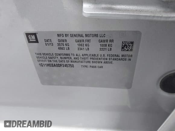 ✅ 2013 Chevrolet Malibu LTZ • VIN: 1G11H5SA0DF245750 • Lot: 43653566. Wystawiony na IAAI z przebiegiem 144 969 mil. Bezpłatny archiwum sprzedaży aukcyjnych z USA i szczegółowy raport historii pojazdu na DreamBid. Zdjęcie 9.