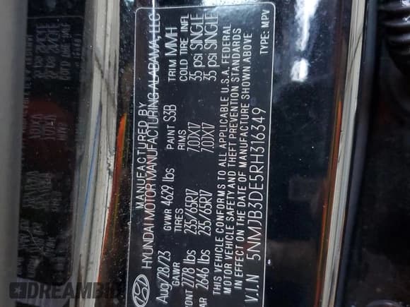 ✅ 2024 Hyundai Tucson SEL • VIN: 5NMJB3DE5RH316349 • Lot: 72583954. Wystawiony na Copart z przebiegiem 13 685 mil. Bezpłatny archiwum sprzedaży aukcyjnych z USA i szczegółowy raport historii pojazdu na DreamBid. Zdjęcie 14.