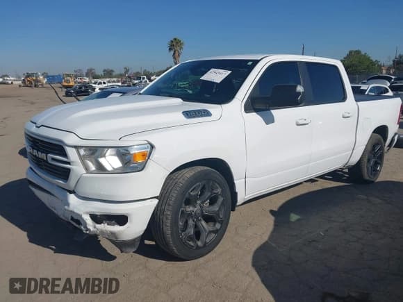 ✅ 2020 Ram 1500 Big Horn • VIN: 1C6SRFFT8LN397491 • Лот: 42543417. Опубликован ранее на IAAI с пробегом 74 639 миль. Бесплатный доступ к архиву аукционных продаж из США и подробный отчёт об истории автомобиля на DreamBid. Изображение 2.